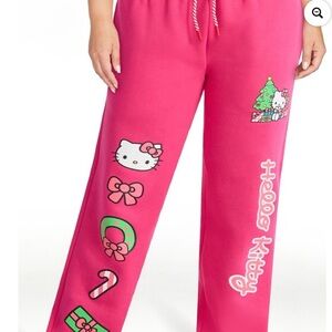 Hello Kitty women’s sweat pants, Christmas sweatpants, NWT